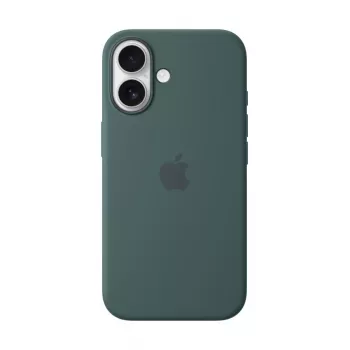 APPLE Capa de silicone Apple com MagSafe para iPhone 16 verde-mar