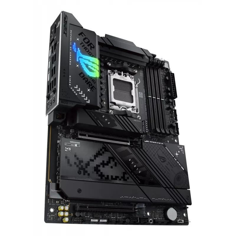 Placa-mãe ASUS ROG STRIX X870-F GAMING WIFI — AMD X870, Socket AM5, ATX, DDR5, 4x DIMM, Wi‑Fi 7, BT 5.4