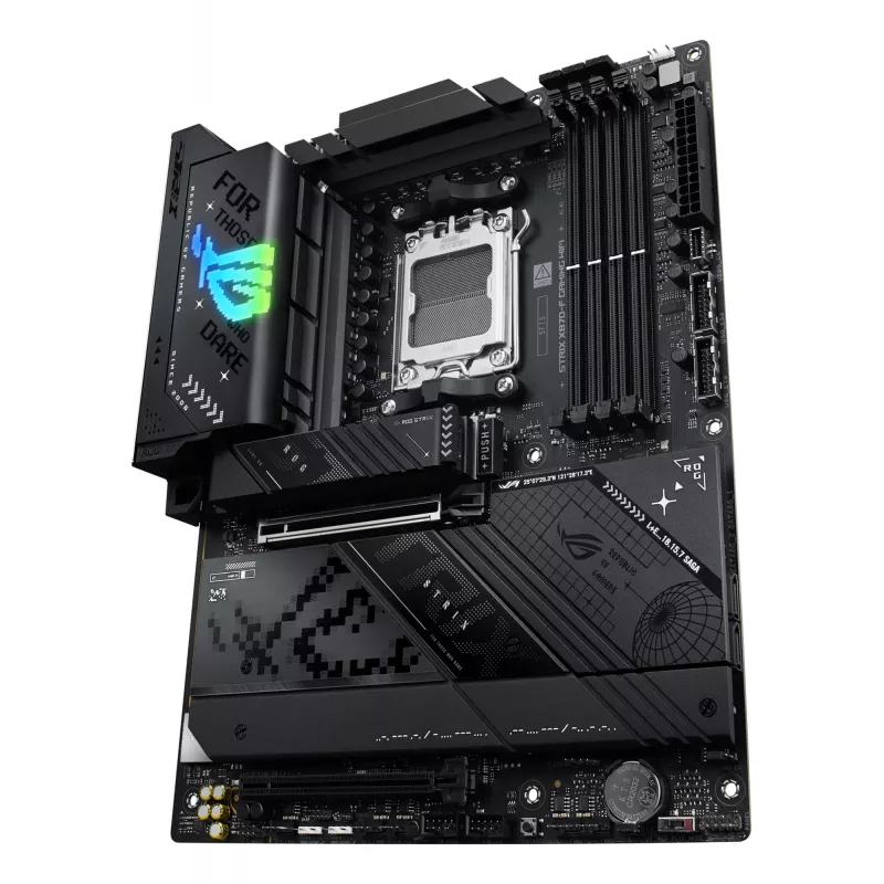 Placa-mãe ASUS ROG STRIX X870-F GAMING WIFI — AMD X870, Socket AM5, ATX, DDR5, 4x DIMM, Wi‑Fi 7, BT 5.4