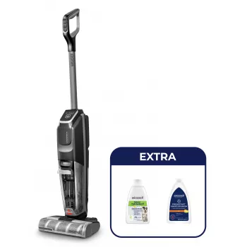 Aspirador vertical Bissell CrossWave OmniForce Edge Select bateria húmido e seco politetrafluoroetileno (PTFE) sem saco 0 L 22 W preto, cinzento