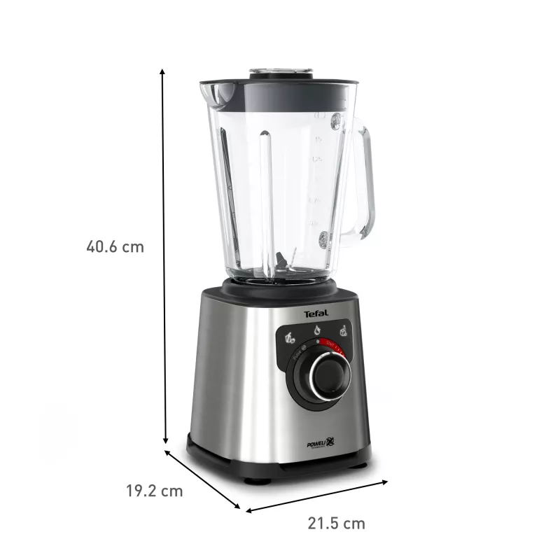 Liquidificadora Tefal Perfectmix+ BL871D 1,5 L 1200 W aço inoxidável, cinzento