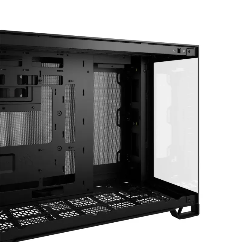 Caixa de PC CORSAIR 2500D AIRFLOW Midi Tower preto — ATX/Micro ATX, suporte para radiador frontal de 280 mm, USB-A x2, USB-C x1