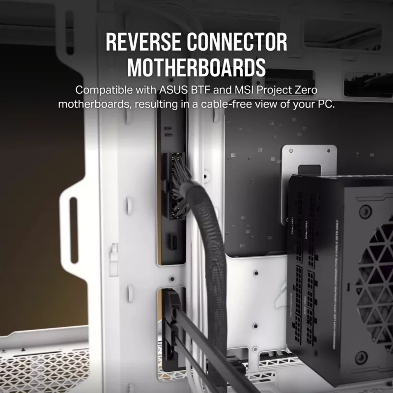Caixa de PC CORSAIR 2500D AIRFLOW Midi Tower preto — ATX/Micro ATX, suporte para radiador frontal de 280 mm, USB-A x2, USB-C x1
