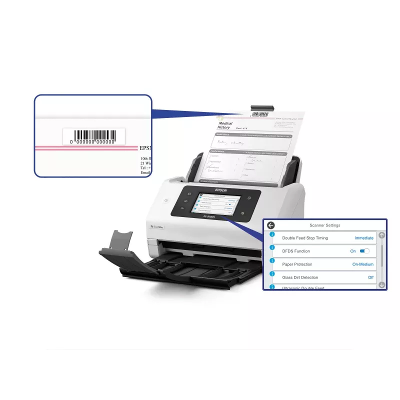 Digitalizador de alimentação Epson WorkForce DS-900WN 600 x 600 DPI A4 branco
