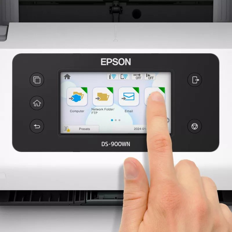 Digitalizador de alimentação Epson WorkForce DS-900WN 600 x 600 DPI A4 branco