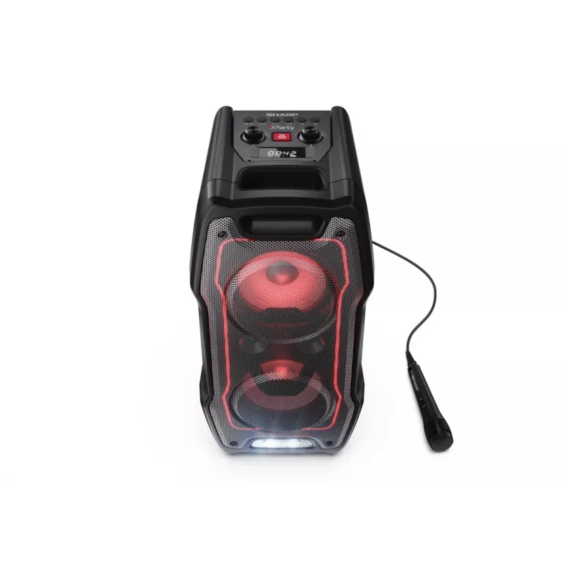 Coluna portátil/festa Sharp PS-931 preta 180 W