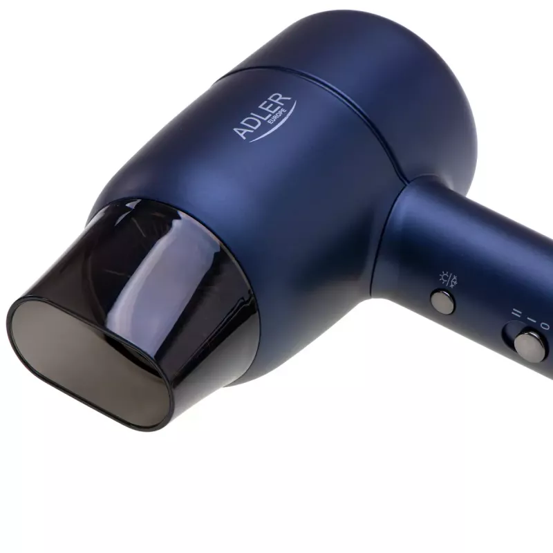 Secador de cabelo Adler AD 2279b 1800W, 2 regulações de temperatura, 2 velocidades, função iões, azul