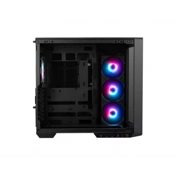 Caixa de PC MSI MAG PANO 100R PZ Midi-Tower preto, vidro temperado, suporta ATX/microATX, 482×290×519 mm
