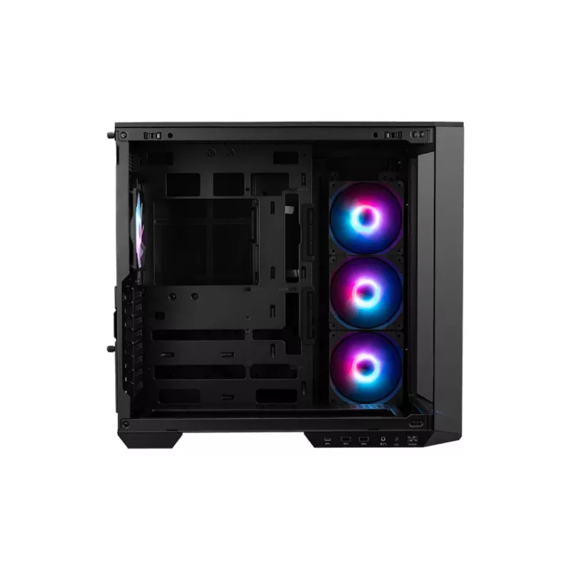 Caixa de PC MSI MAG PANO 100R PZ Midi-Tower preto, vidro temperado, suporta ATX/microATX, 482×290×519 mm