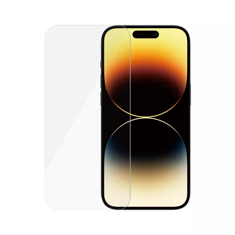 Película protetora de ecrã PanzerGlass SAFE. by ® para Apple iPhone 14 Pro Ultra-Wide Fit, resistente a riscos e choques
