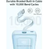Bateria portátil Anker Zolo 10000mAh, carregamento ultrarrápido 30W, cabo USB-C integrado, preto