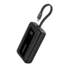 Bateria portátil Anker Zolo 10000mAh, carregamento ultrarrápido 30W, cabo USB-C integrado, preto