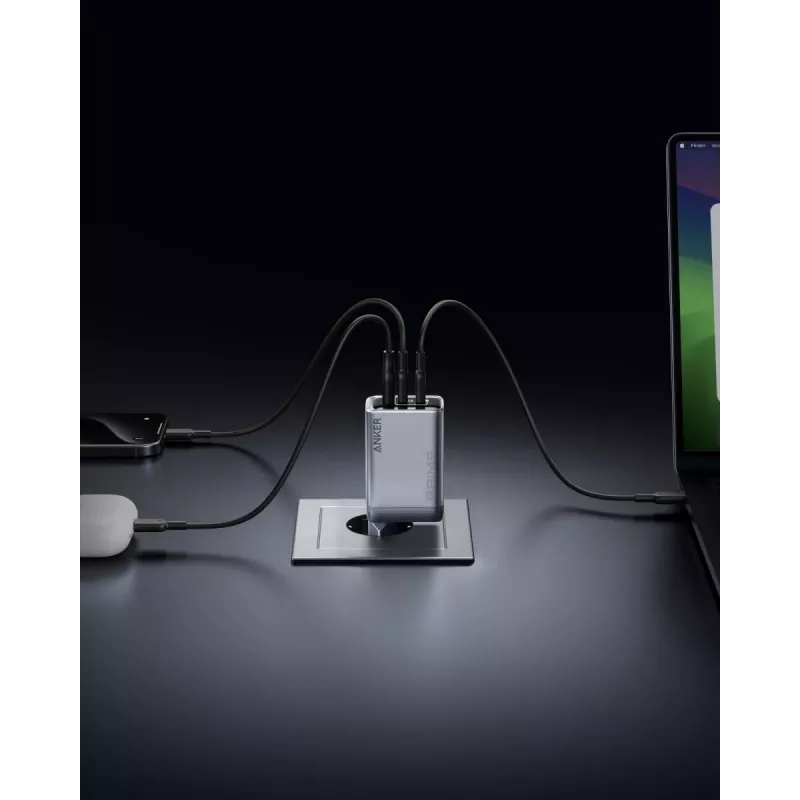 Carregador de dispositivos móveis Anker A2688341 universal preto AC interior 110–240 V 1 USB 2.0 2 USB-C