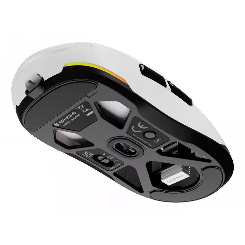 Rato gaming GENESIS Zircon 660 destro RF Wireless + Bluetooth + USB Type-A ótico 12000 DPI