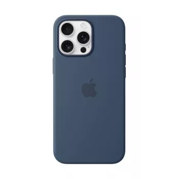 Capa de silicone APPLE com MagSafe para iPhone 16 Pro Max Denim