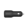 Carregador Belkin CCB005btBK interior isqueiro carregamento rápido preto