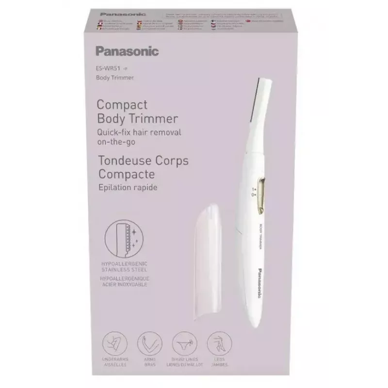 Aparador de corpo Panasonic ES-WR51-P503 sem fios branco - aparador de pelos corporal recarregável