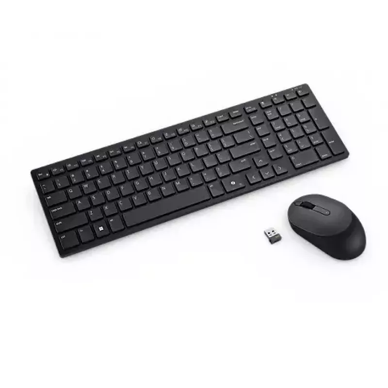 Teclado e rato silenciosos DELL KM555 incluídos universal RF Wireless + Bluetooth QWERTY US International preto