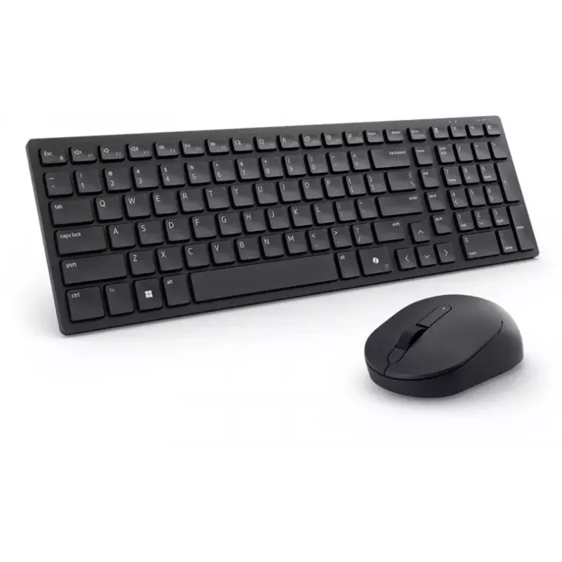 Teclado e rato silenciosos DELL KM555 incluídos universal RF Wireless + Bluetooth QWERTY US International preto