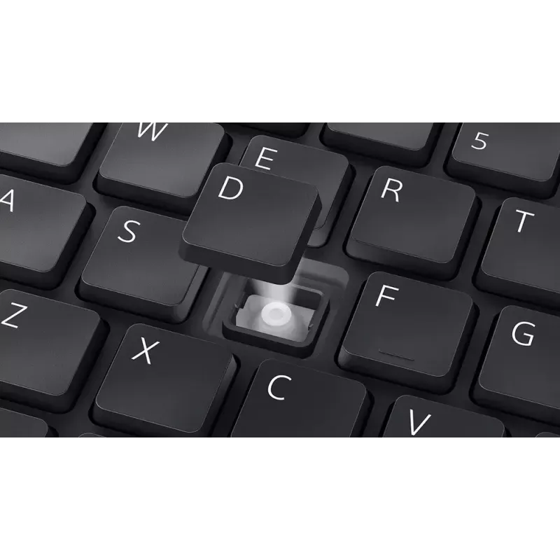 Teclado e rato silenciosos DELL KM555 incluídos universal RF Wireless + Bluetooth QWERTY US International preto