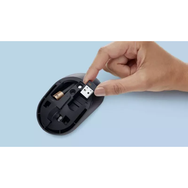 Teclado e rato silenciosos DELL KM555 incluídos universal RF Wireless + Bluetooth QWERTY US International preto