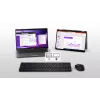 Teclado e rato silenciosos DELL KM555 incluídos universal RF Wireless + Bluetooth QWERTY US International preto