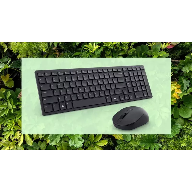 Teclado e rato silenciosos DELL KM555 incluídos universal RF Wireless + Bluetooth QWERTY US International preto