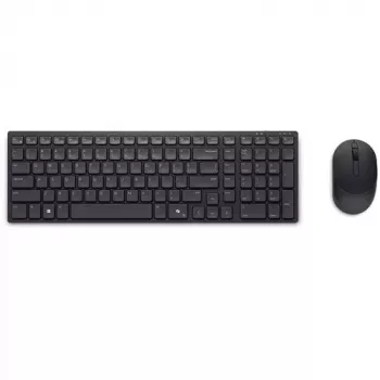 Teclado e rato silenciosos DELL KM555 incluídos universal RF Wireless + Bluetooth QWERTY US International preto