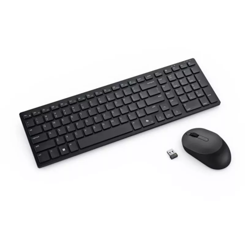 Teclado e rato compactos silenciosos DELL Pro - KM555 - ucraniano (QWERTY)