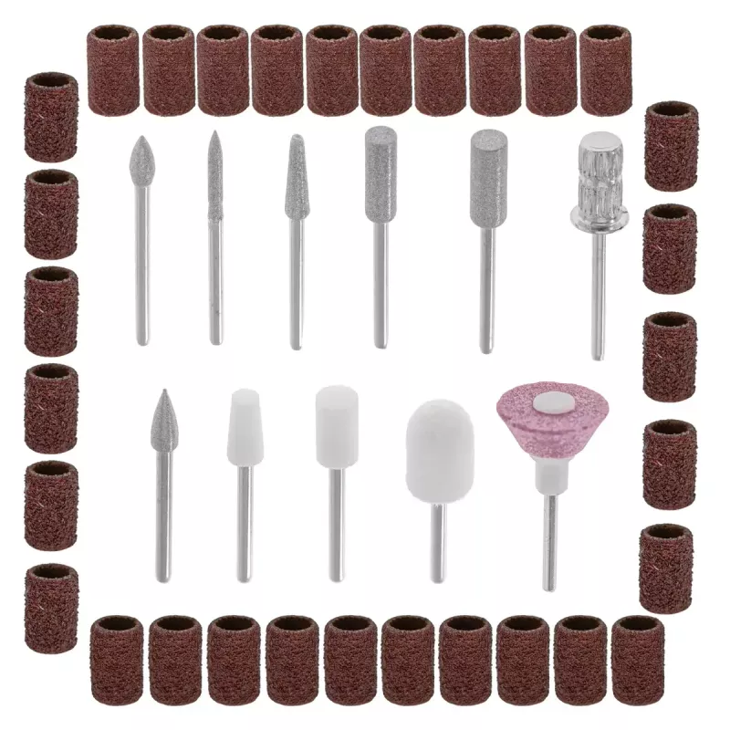 Conjunto de brocas para manicura e pedicura Adler AD 2181 - 5 níveis de potência, rosa