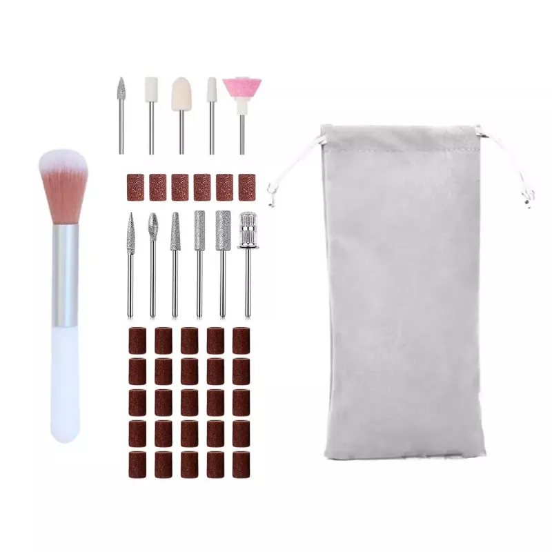 Conjunto de brocas para manicura e pedicura Adler AD 2181 - 5 níveis de potência, rosa