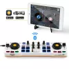 Controlador DJ Hercules 4780921 2 canais preto, branco, amarelo