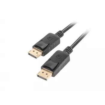 Cabo LANBERG DisplayPort M/M 19 Pin V1.2 4k 1,8 m preto