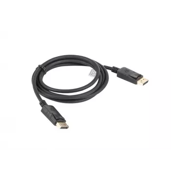 Cabo LANBERG DisplayPort M/M 19 Pin V1.2 4k 1,8 m preto