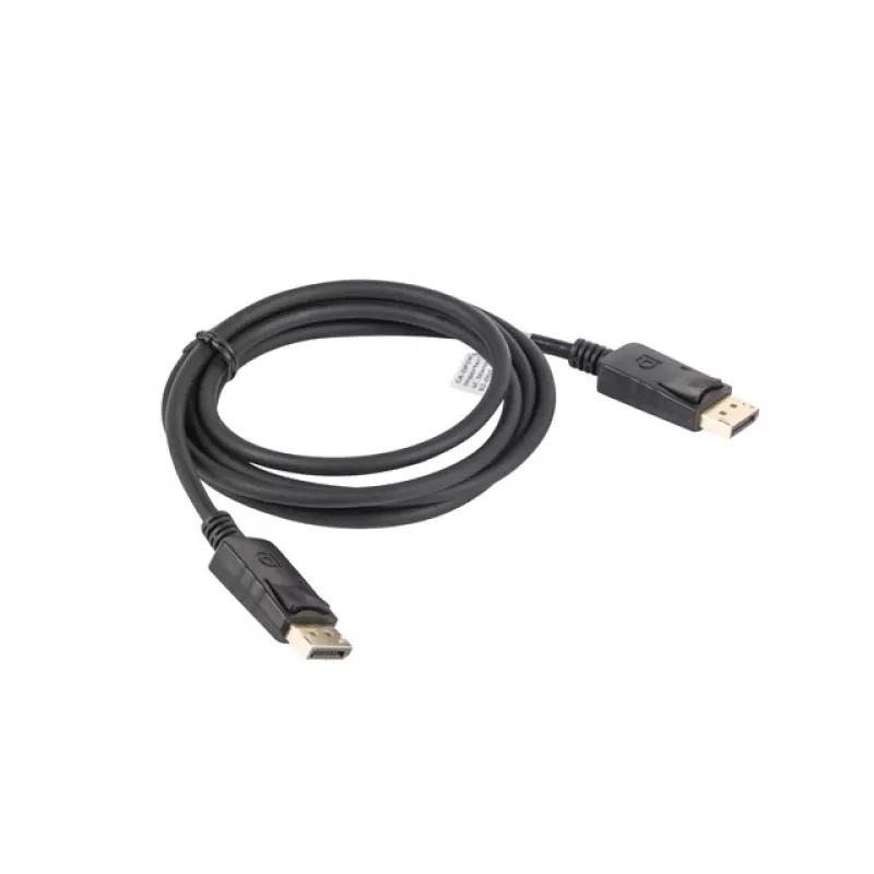 Cabo LANBERG DisplayPort M/M 19 Pin V1.2 4k 1,8 m preto
