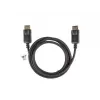 Cabo LANBERG DisplayPort M/M 19 Pin V1.2 4k 1,8 m preto
