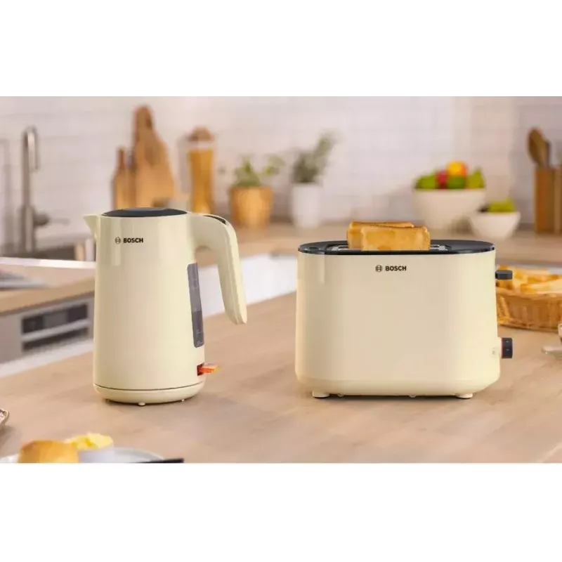 Chaleira elétrica Bosch TWK2M167 1,7 L 2400 W, sem fios com base 360°, desligamento automático, proteção contra funcionamento a seco