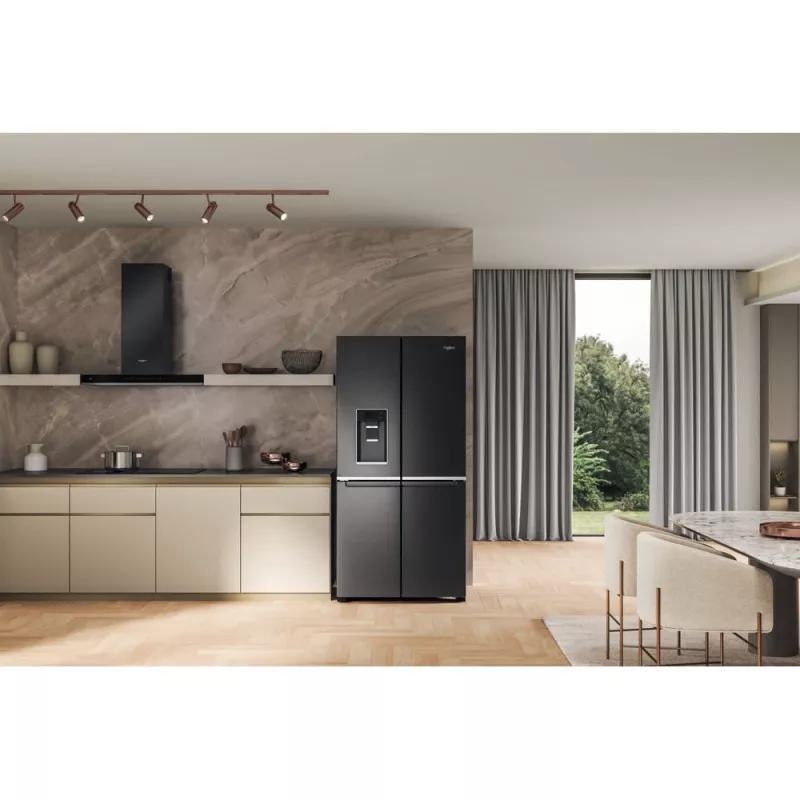 Frigorífico side-by-side Whirlpool WQ9I FO2BX EF de instalação livre 592 L preto