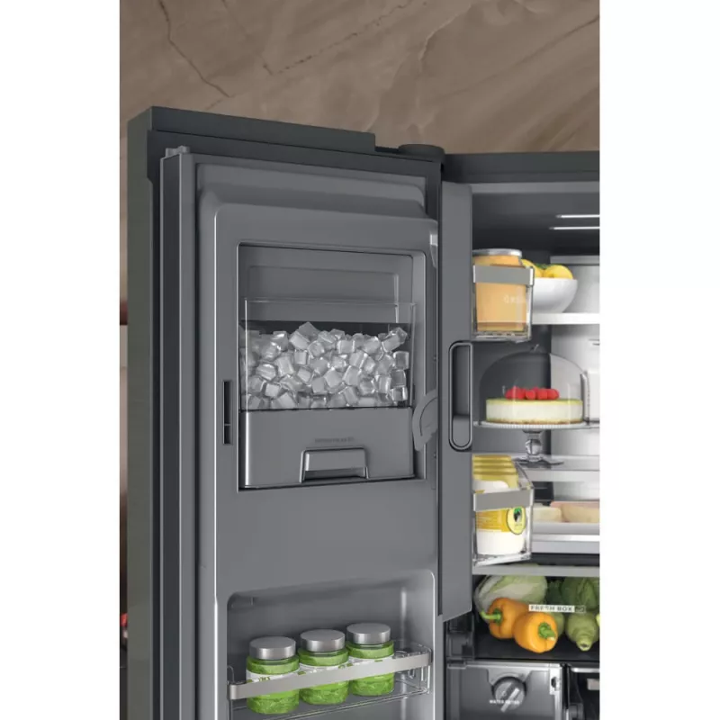 Frigorífico side-by-side Whirlpool WQ9I FO2BX EF de instalação livre 592 L preto