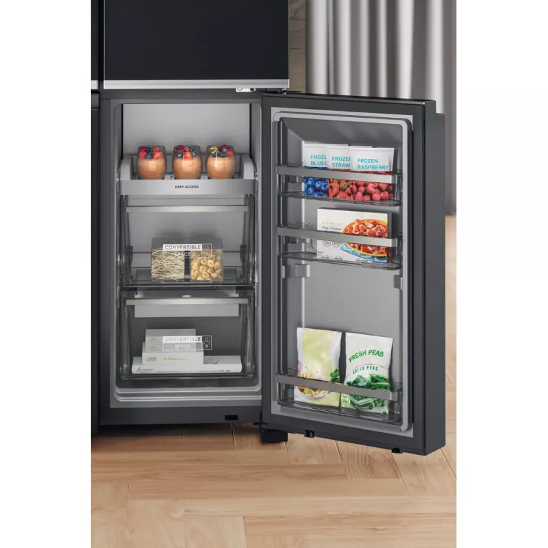 Frigorífico side-by-side Whirlpool WQ9I FO2BX EF de instalação livre 592 L preto