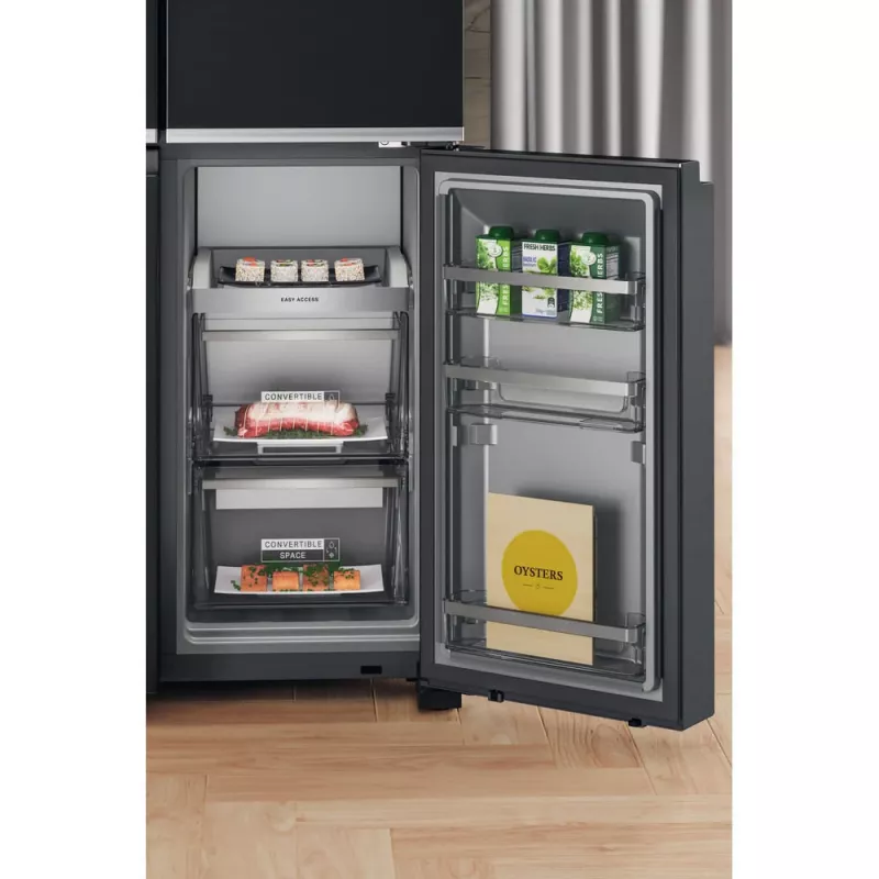 Frigorífico side-by-side Whirlpool WQ9I FO2BX EF de instalação livre 592 L preto
