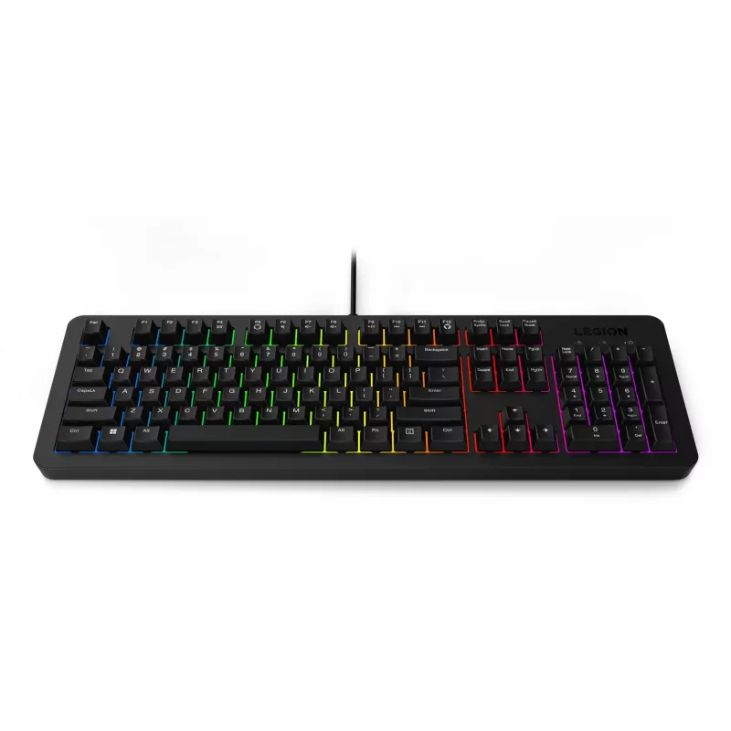 Teclado e rato Lenovo GX31N91913 para gaming USB US inglês preto