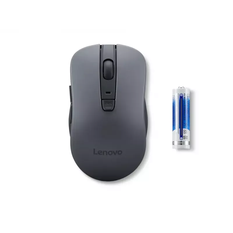 Rato sem fios ambidestro Lenovo WL310 Office – Bluetooth, ótico 1200 DPI, 6 botões, roda, cinzento, a pilhas
