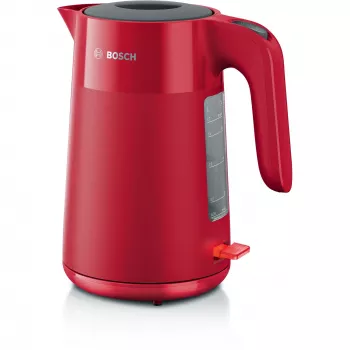 Chaleira elétrica Bosch TWK2M164 1,7 L 2400 W preta, cinzenta, vermelha