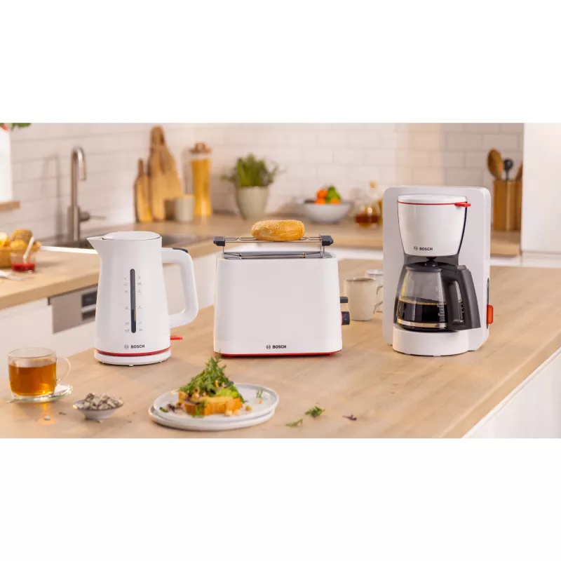 Bosch MyMoment TAT3M121 torradeira compacta, 2 ranhuras, 950 W, branca