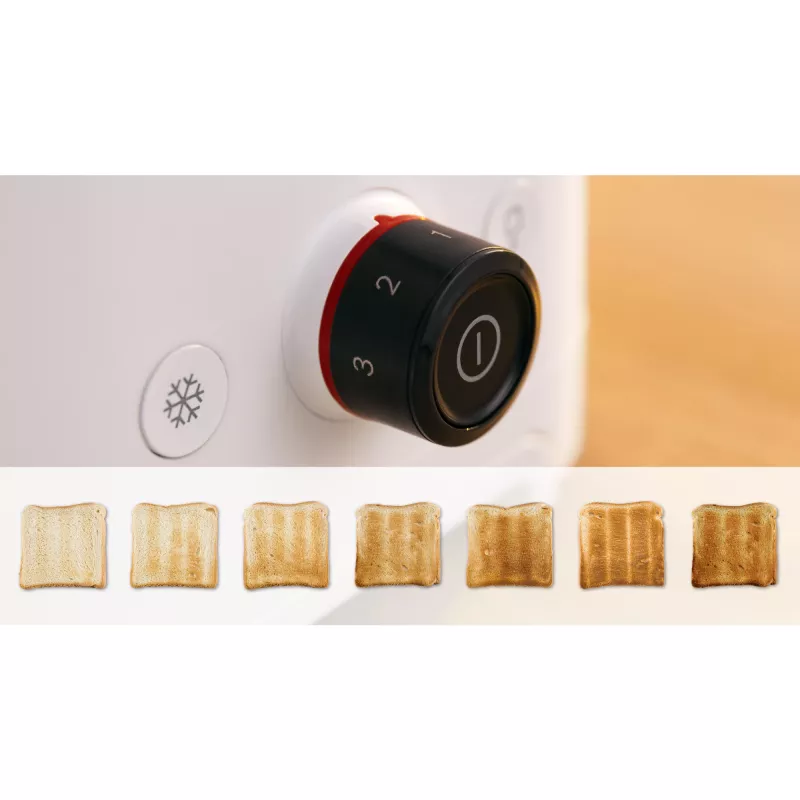 Bosch MyMoment TAT3M121 torradeira compacta, 2 ranhuras, 950 W, branca