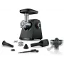 Picadora de carne Bosch MFWS430B — 1900 W, 2 velocidades, 2,5 kg/min, preto/prateado, 4,3 kg