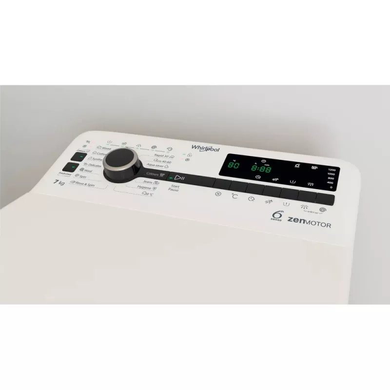 Máquina de lavar de carga superior Whirlpool TDLRB 7232BS EU 7 kg 1151 rpm Branco