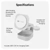 Carregador móvel Targus HJ3320WHGL auscultadores, smartphone, smartwatch Branco USB carregamento sem fios função de carregamento rápido interior
