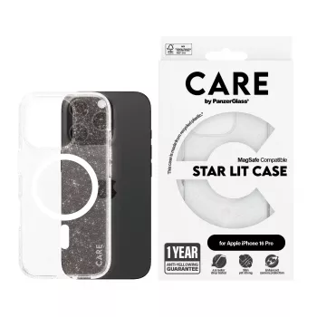 Capa PanzerGlass CARE™ by ® Urban Combat Case Star Lit w. White MagSafe iPhone 16 Pro